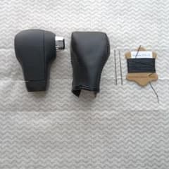 ダイハツ純正シフトノブ 本革カバー DIYキット ブラックのサムネイル