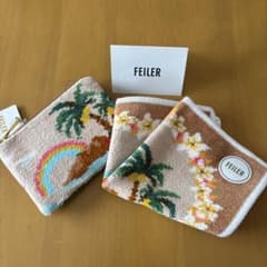 【完売商品】FEILER アロハタイム　タオルハンカチポーチ フェイラー タオルハンカチ＆ティッシュポーチ アロハタイム♡連休特価