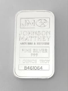Johnson Matthey 1オンス 銀地金 インゴット - メルカリ