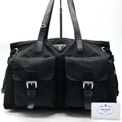 ✨美品✨プラダ トートバッグ 三角ロゴ A4可能 シルバー金具 ナイロン
