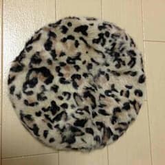 ヒョウ柄 ベレー帽のサムネイル