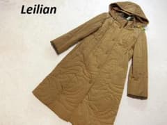 極美品　レリアン　ファー　フーテッド　中綿　キルティング　コート　カーキブラウン