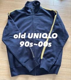 old UNIQLO 90s 00s トラックジャケット ジャージ ネイビー Mのサムネイル