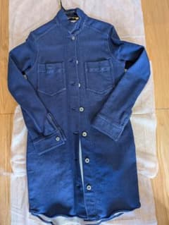 ネイビー ロングシャツ ポケット付きのサムネイル