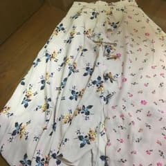 GU フラワー柄 ピンクロングスカートのサムネイル