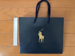 未使用 　Ralph Lauren　ポロプレイヤーのロゴ入り袋のサムネイル