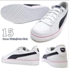 PUMA スニーカー ホワイト/ネイビー/ピンク24cmレディースのサムネイル