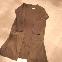INDEX　カーキ　ロングカーディガン　Мサイズのサムネイル