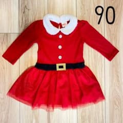 サンタ　コスプレ　キッズ　90 80 女の子　クリスマスのサムネイル