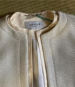 専用です。　ADORE アドーア　ツイードコクーンジャケット　白のサムネイル