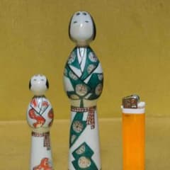 陶器の夫婦こけしのサムネイル