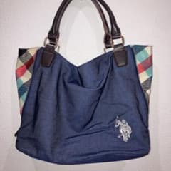US POLO ASSN. ネイビー キャンバストートバッグのサムネイル