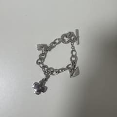 Swarovski チャームブレスレット シルバーカラー - メルカリ