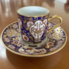 有田焼 賞美堂 其泉窯 ロイヤル伊万里桐文 コーヒー碗皿のサムネイル