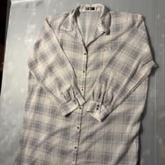 CECIL McBEE NOUVELLE Checkered Long-Sleeve Shirt, Size L