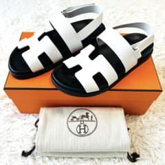 現行品✨エルメス HERMES ジニアス サンダル H242159Z サイズ38 - メルカリ