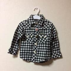 【美品】90㎝♡JUNKSTORE♡ギンガムチェックシャツのサムネイル