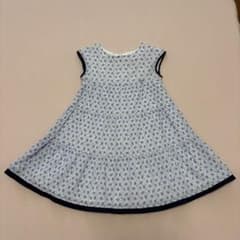 ANNA SUI Mini 花柄刺繍 ノースリーブワンピース 100cm 水色 - メルカリ