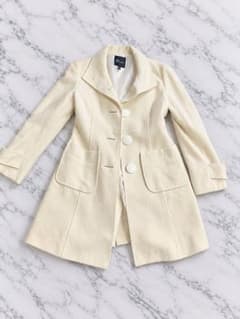& by P&D ロングコート アイボリー 38 M レディース 古着のサムネイル