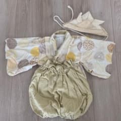 ベビー袴　ハンドメイド　ライトベージュのサムネイル