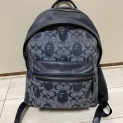 ◆激レア◆　ベイプ　コーチ　コラボ　リュック　バックパック　モノグラム　ネイビー