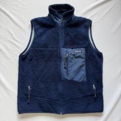 【USA製】99年 Patagonia パタゴニア レトロXベスト M ネイビーのサムネイル
