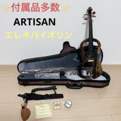 ARTISAN アルチザン　エレキバイオリン　ケース付 ✨️極美品✨️ Artisan エレクトリックバイオリン セミハードケース