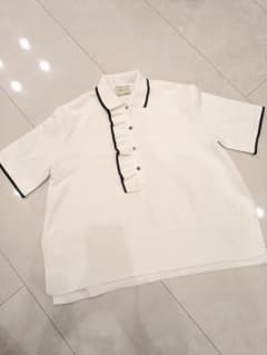 UNITED ARROWS ミニマルフリルポロシャツ ホワイト UNITED ARROWS ミニマルフリルポロシャツ ホワイト - メルカリ