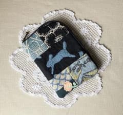 ミナペルホネン ハンドメイド パッチワーク×tambourine L字ポーチ