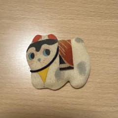 猫モチーフ 布製ブローチ 和風小物のサムネイル