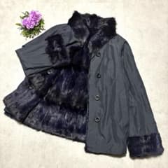 Couture Emba クチュールエンバ 毛皮 シルク リバーシブルコート クチュールエンバ EMBA ミンク シルク リバーシブルコート リアル