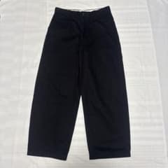 ユニクロU UNIQLOU ワイドフィットチノ ブラック 73 S