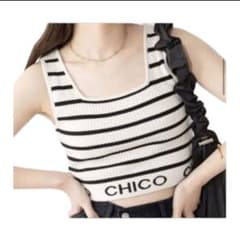 CHICO 裾ロゴクロップドタンクトップのサムネイル