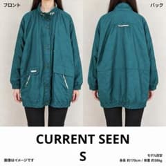 CURRENT SEEN 90sブルゾン ジャケット S 緑 スタンドカラー