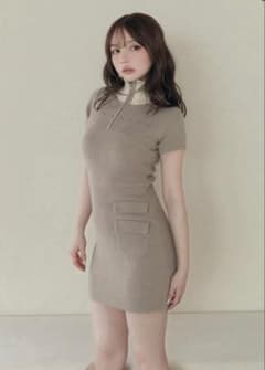 ANDMARY Leila knit mini dress ワンピース - メルカリ