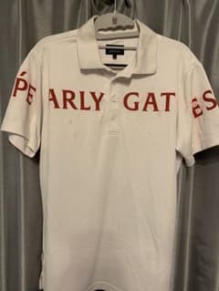 【訳アリ❗️】PEARLY GATES ポロシャツ ホワイト サイズ5のサムネイル