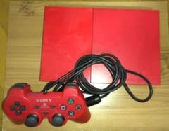 PS2 SCPH-90000 シナバーレッド 本体 赤 Red 薄型 レア 貴重 - メルカリ