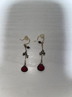 ete ピアス　キャッチ付き　ナチュラルストーンピアスのサムネイル
