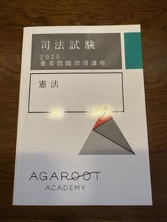司法試験 2025 重要問題習得講座 憲法 アガルートのサムネイル