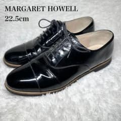 極微品□マーガレットハウエル【22.5】レースアップシューズ✨エナメル