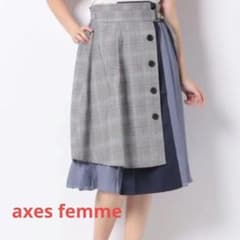 axes femme チェック×プリーツスカートのサムネイル