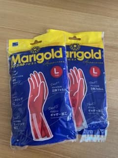 新品　Marigold ゴム手袋 Lサイズ 赤2袋セットのサムネイル
