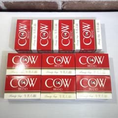 우유 비누 빨간 상자 90g 10 개 세트 미사용 장기 보관 COW 브랜드 열화 있음