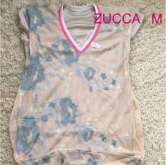 くろ豆奴様専用 ZUCCA M ベージュ 上 カットソーのサムネイル