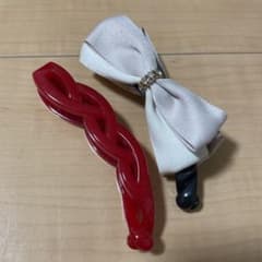 バナナクリップ　2本セット　リボンのサムネイル