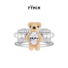 YVMIN クマ　ヘアピン 新品】YVMIN クマ型ヘアクリップ （左一つのみ） - メルカリ