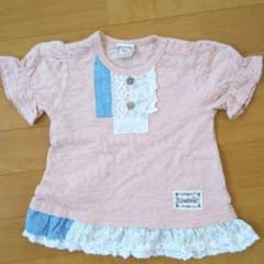 Tシャツ　ピンク　レース　フリルのサムネイル
