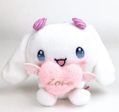 サンリオ シナモロール マスコット ぬいぐるみ　レア Loveのサムネイル