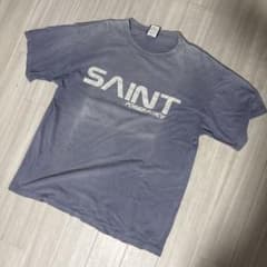 SAINT MICHAEL Tシャツ POWER FORCE XLサイズ 紫 - メルカリ