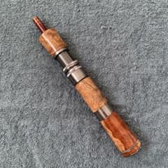 ロッドグリップ　オールウッド　カスケット純正ベゼルアダプター付 ロッドグリップ オールウッド カスケット純正ベゼルアダプター付